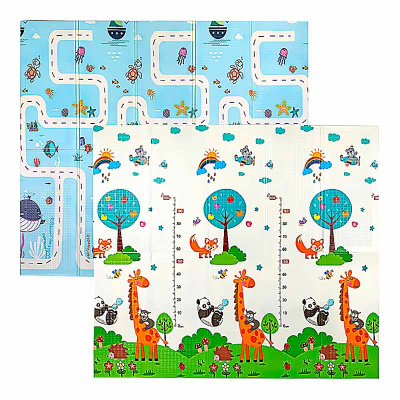 Коврик детский складной двухсторонний водонепроницаемый Рыжий кот КВ-8731 1